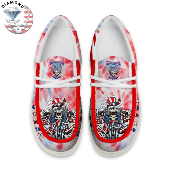 Grateful Dead American Flag Hey Dude Shoes