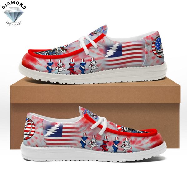 Grateful Dead American Flag Hey Dude Shoes