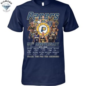 Indiana Pacers 50th Anniversary 1976-2026 Signature Thank You For The Memories Unisex T-Shirt