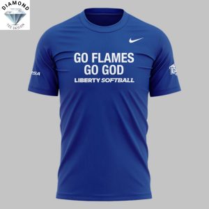 Liberty Lady Flames Softball Go Flames Go God 3D T-Shirt