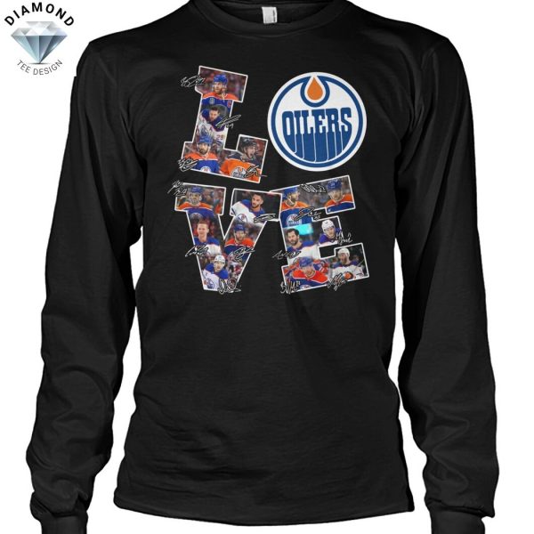 Love Edmonton Oilers Signature Unisex T-Shirt