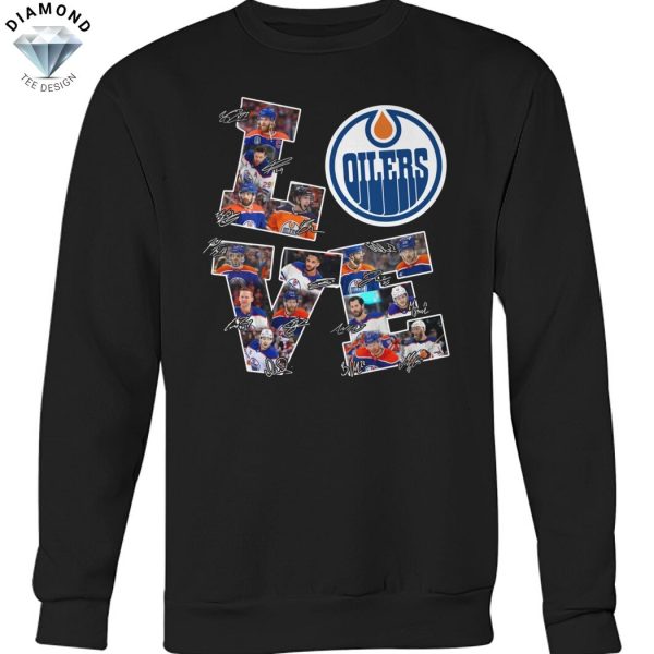 Love Edmonton Oilers Signature Unisex T-Shirt
