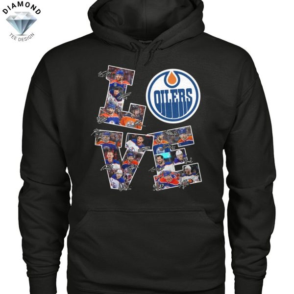 Love Edmonton Oilers Signature Unisex T-Shirt