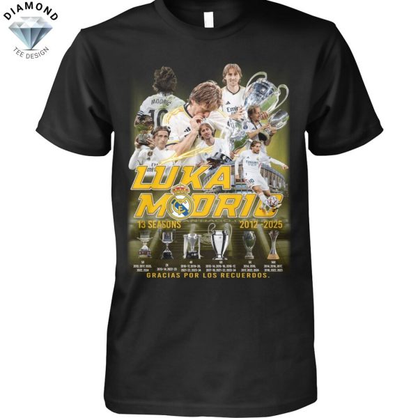 Luka Modric Real Madrid 13 Seasons 2012-2025 Unisex T-Shirt