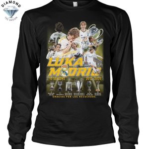 Luka Modric Real Madrid 13 Seasons 2012-2025 Unisex T-Shirt