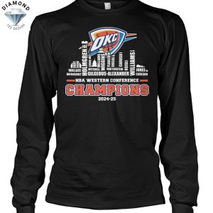 NBA Western Conference Champions 2024-2025 Oklahoma City Thunder Unisex T-Shirt