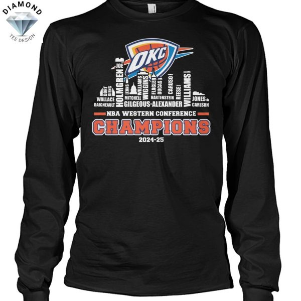 NBA Western Conference Champions 2024-2025 Oklahoma City Thunder Unisex T-Shirt