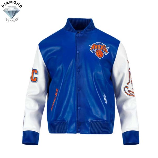 New York Knicks Playoffs 2025 Baseball Jacket