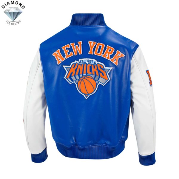 New York Knicks Playoffs 2025 Baseball Jacket