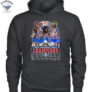 Oklahoma City Thunder 2024-2025 West Conference Finals Champions Signature Unisex T-Shirt