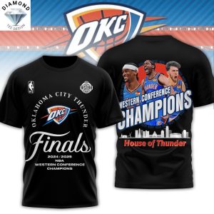 Oklahoma City Thunder Western Conference Champions House Of Thunder 3D T-Shirt