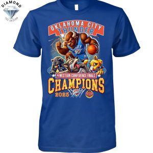 Oklahoma City Thunder Western Conference Finals Champions 2025 Unisex T-Shirt