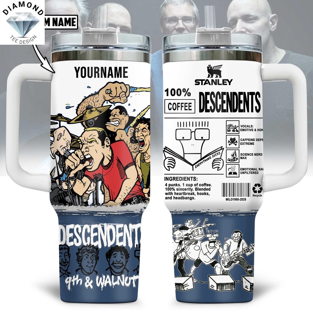 Personalized Descendents 9th And Walnut Tumbler With Handle And Straw Personalized Descendents 9th And Walnut Tumbler With Handle And Straw