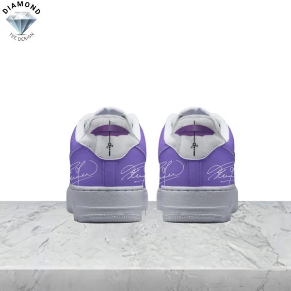 Prince I Only Wanted To See You Laughing Purple Rain Signature Air Force 1 Shoes