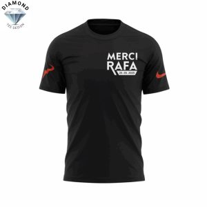 Rafael Nadal Merci Rafa 25-05-2025 3D T-Shirt – Black