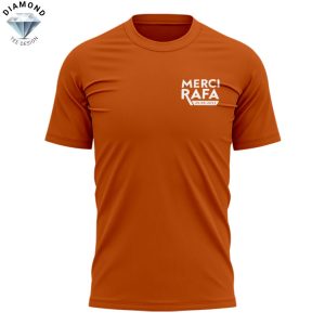 Rafael Nadal Merci Rafa 25-05-2025 Signature 3D T-Shirt – Orange