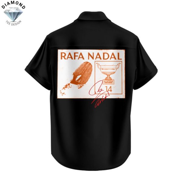 Rafael Nadal Merci Rafa 25-05-2025 Signature Hawaiian Shirt – Black