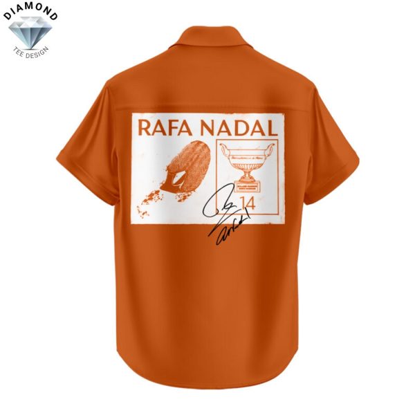 Rafael Nadal Merci Rafa 25-05-2025 Signature Hawaiian Shirt – Orange