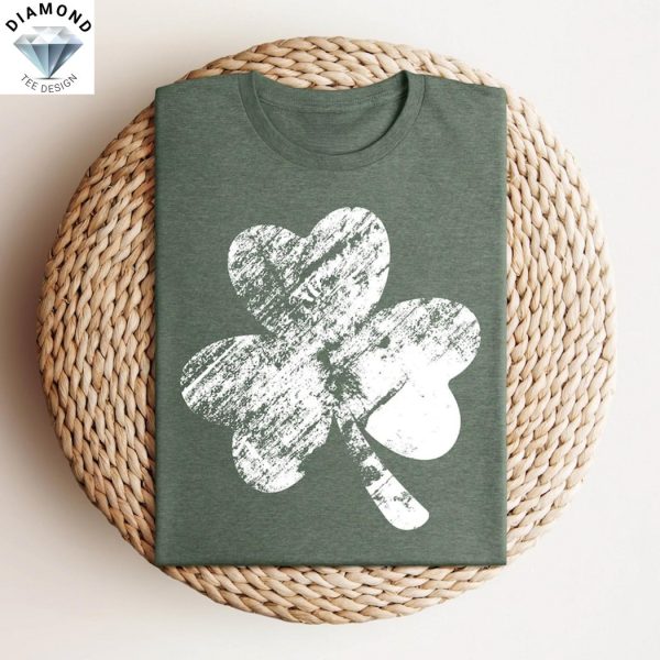 Retro Shamrock Cute St Patricks Day Design Shirt