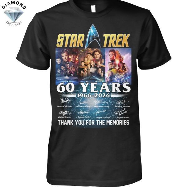 Star Trek 60 Years 1966-2026 Signature Thank You For The Memories Unisex T-Shirt