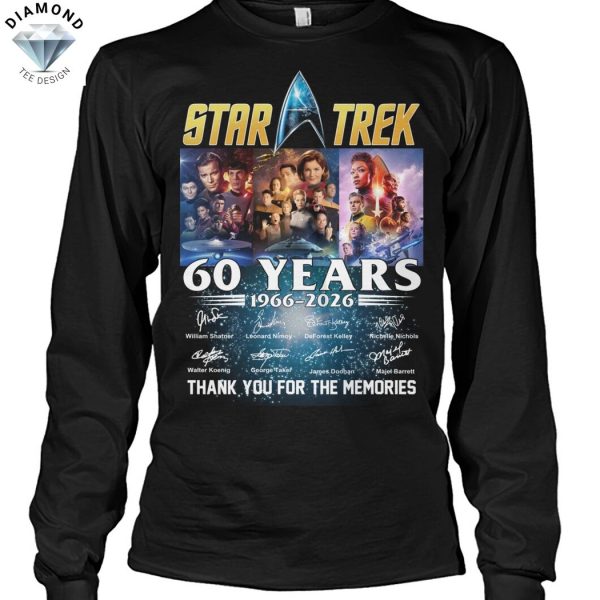 Star Trek 60 Years 1966-2026 Signature Thank You For The Memories Unisex T-Shirt
