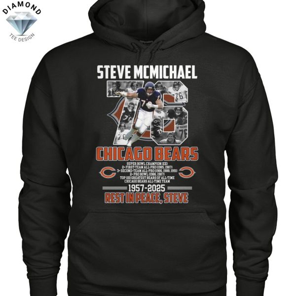 Steve Mcmichael Chicago Bears 1957-2025 Rest In Peace Steve Unisex T-Shirt
