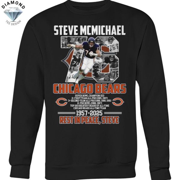 Steve Mcmichael Chicago Bears 1957-2025 Rest In Peace Steve Unisex T-Shirt