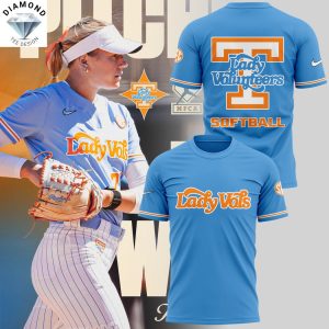 Tennessee Volunteers Lady Softball 2025 3D T-Shirt – Blue