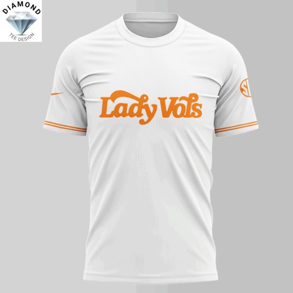 Tennessee Volunteers Lady Softball 2025 3D T-Shirt – White