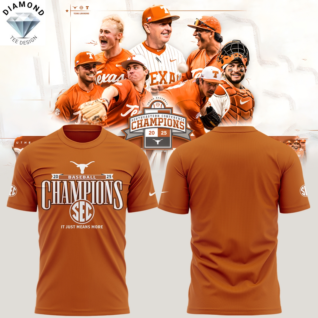 Texas Longhorns SEC CHAMPIONS 2025 Its Just Means More 3D T-Shirt Texas Longhorns SEC CHAMPIONS 2025 Its Just Means More 3D T-Shirt