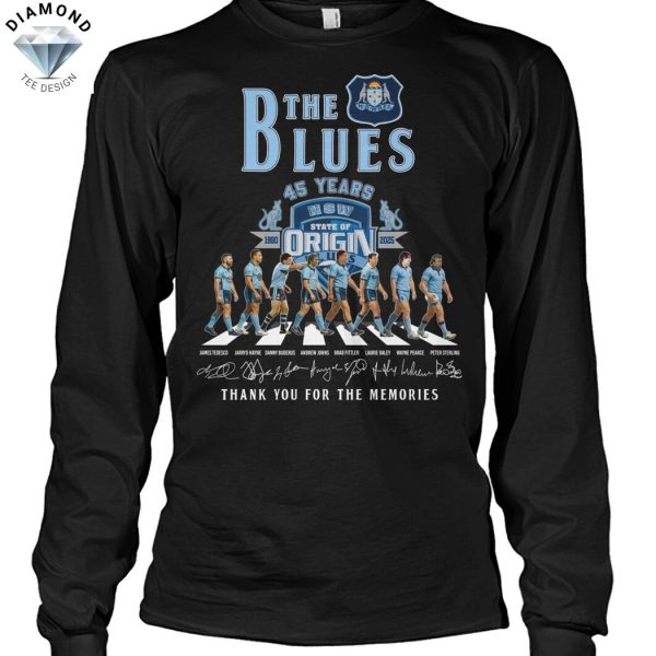 The Blues New South Wales Blues 1980-2025 Signature Thank You For The Memories Signature Unisex T-Shirt