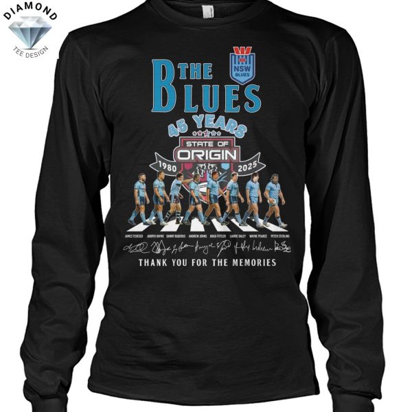 The New South Wales Blues 45 Years 1980-2025 Signature Thank You For The Memories Unisex T-Shirt