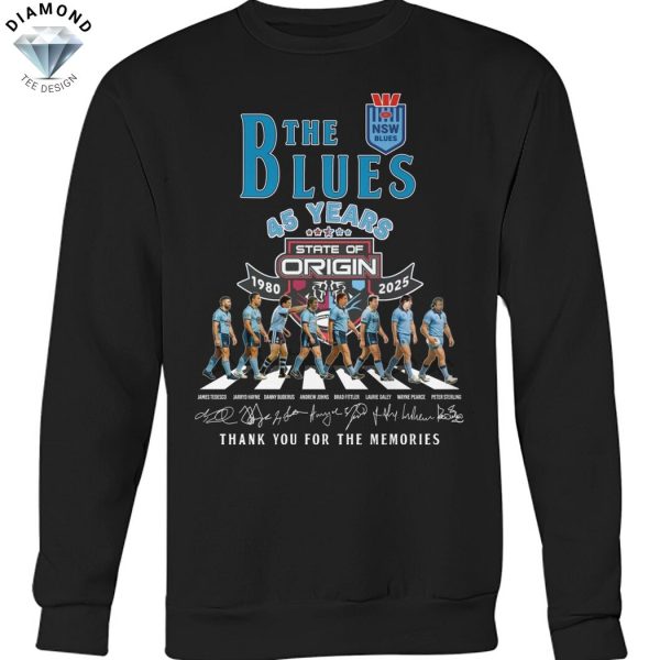 The New South Wales Blues 45 Years 1980-2025 Signature Thank You For The Memories Unisex T-Shirt
