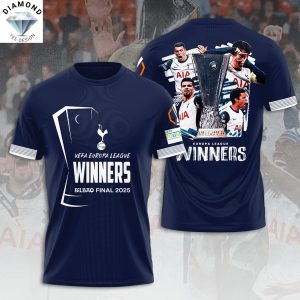 Tottenham Hotspur Europa League Champions Bilbao Final 2025 Winners 3D T-Shirt