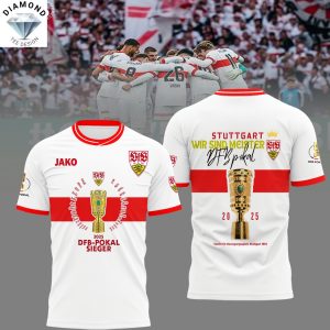 VfB Stuttgart 2025 Dfb-Pokal Sieger Wir Sind Meister 3D T-Shirt