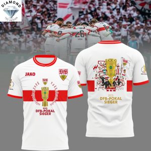 VfB Stuttgart Dfb-Pokal Sieger 2025 3D T-Shirt