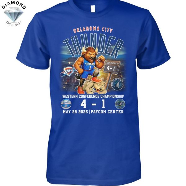 Western Conference Champions 2025 Oklahoma City Thunder Unisex T-Shirt