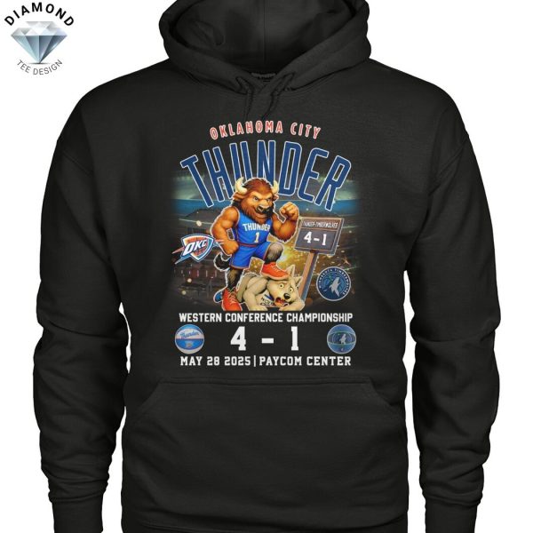 Western Conference Champions 2025 Oklahoma City Thunder Unisex T-Shirt