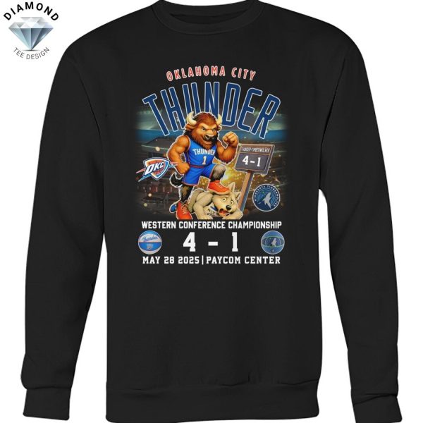 Western Conference Champions 2025 Oklahoma City Thunder Unisex T-Shirt