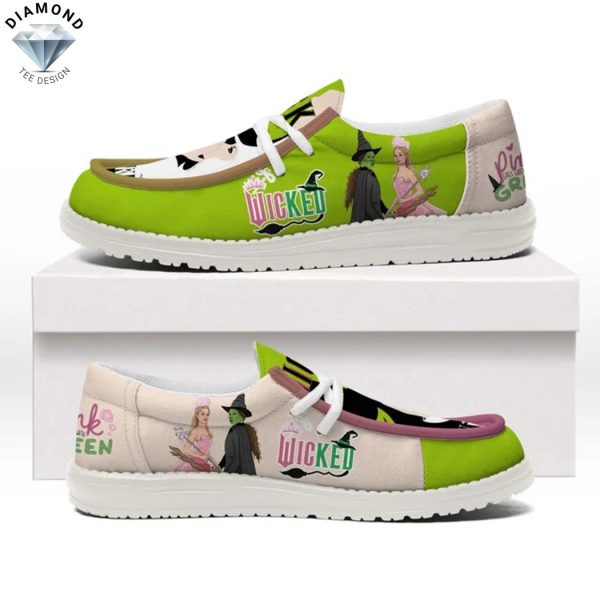 Wicked Pink And Green Hey Dude Shoes