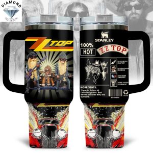 ZZ Top Tumbler With Handle And Straw