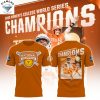 2025 NCAA Division Softball National Champions Texas Longhorns Texas Fight 3D T-Shirt – Grey