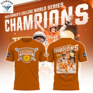 2025 NCAA Softball National Champions Texas Longhorns 3D T-Shirt