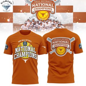 2025 NCAA Softball Women College World Series Champions Texas Longhorns 3D T-Shirt