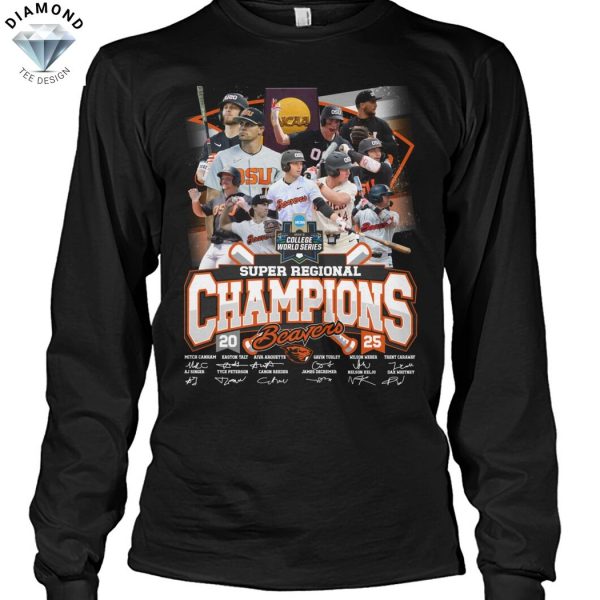 2025 Super Regional Champions Oregon State Beavers Signature Unisex T-Shirt