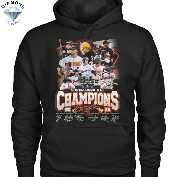 2025 Super Regional Champions Oregon State Beavers Signature Unisex T-Shirt