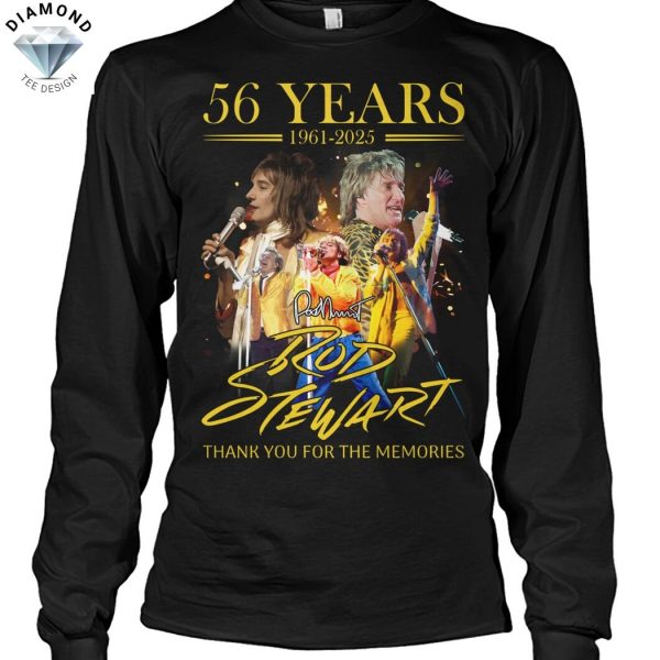 56 Years 1961-2025 Rod Stewart Thank You For The Memories Unisex T-Shirt