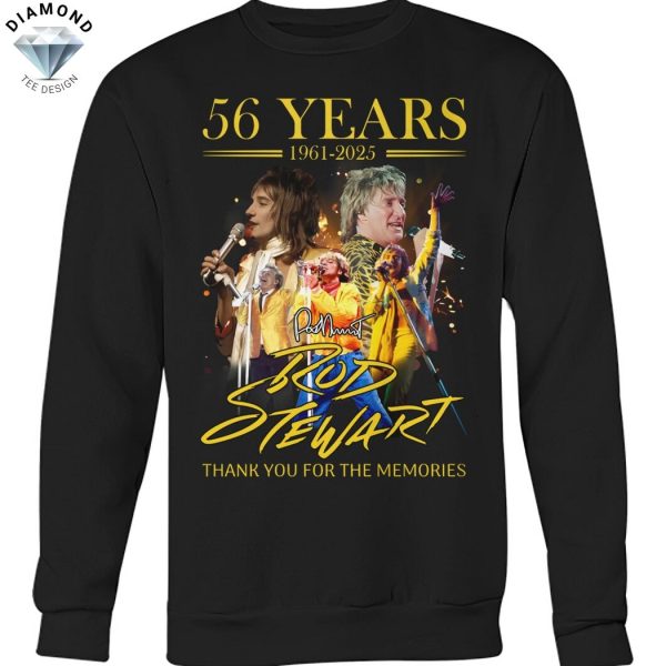 56 Years 1961-2025 Rod Stewart Thank You For The Memories Unisex T-Shirt