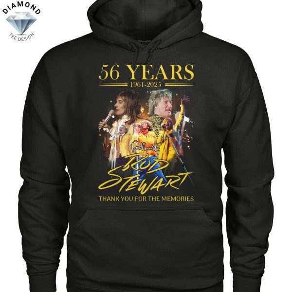56 Years 1961-2025 Rod Stewart Thank You For The Memories Unisex T-Shirt
