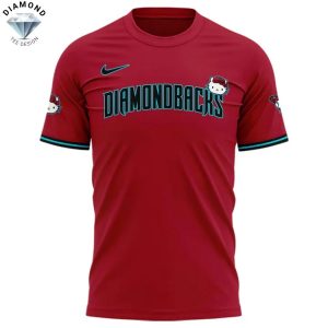 Arizona Diamondbacks Sweet Style Kitty Charm 3D T-Shirt